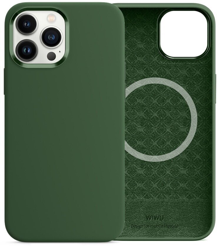 Чехол WiWU Magnetic Silicone Phone Case для iPhone 13 6.1inch Clover