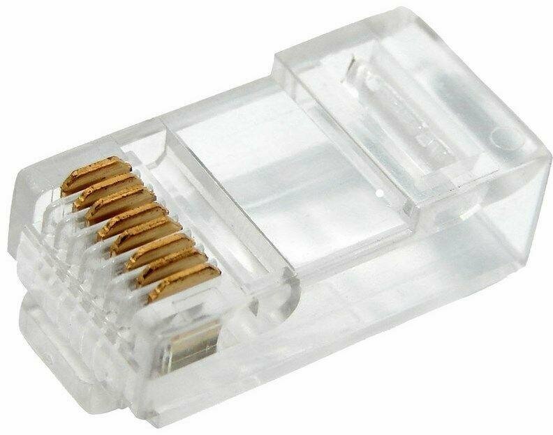 Разъем RJ45 8P8C кат.5E UTP (уп.100шт) PROCONNECT 05-1021-3