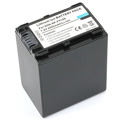 фото Аккумуляторная батарея для видеокамеры sony ax (np-fv100) 7.3v 3050mah oem
