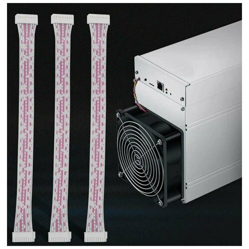 Шлейф (кабель) 18 pin (пин) для Asic Bitmain Antminer S9, T17, S17, T19, S19, L3. Комплект - 3 шт.