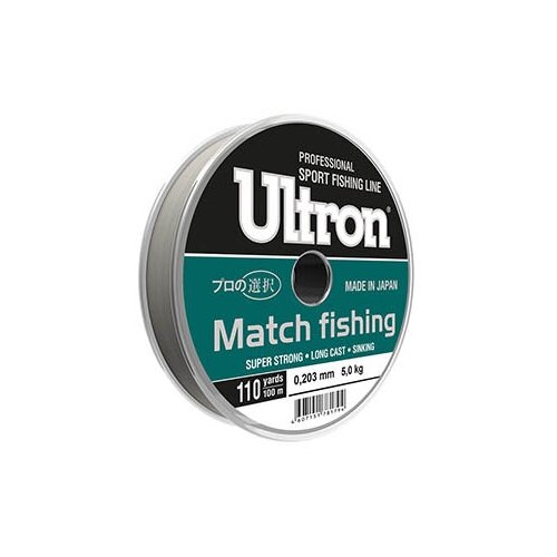 фото Леска ultron match fishing 100м 0.165мм 3.5кг