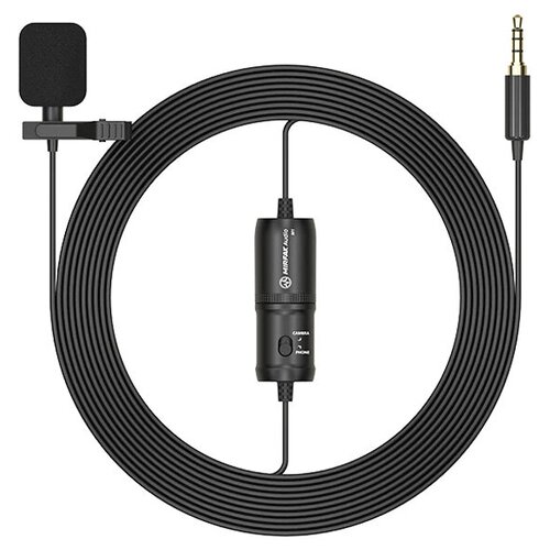 Микрофон Mirfak MC1, петличный, 3.5 мм TRS / TRRS микрофон mirfak mc1p петличный usb type c