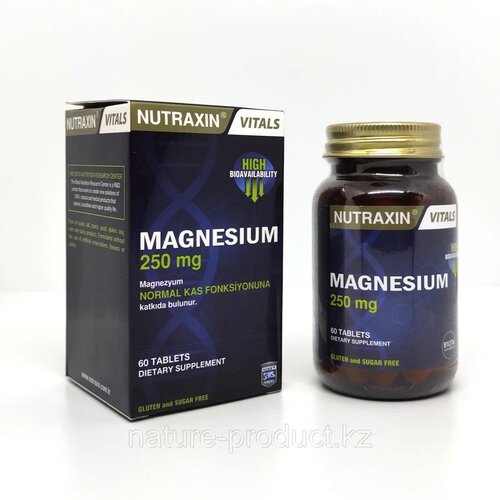 MAGNESIUM, NUTRAXIN, 60 таблеток, 250 мг