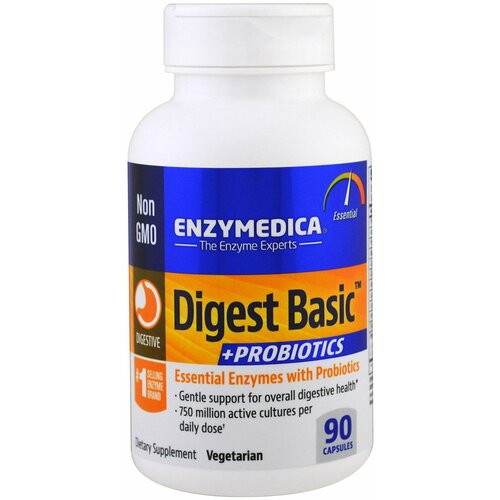 Купить Enzymedica Digest Basic + Probiotics 90 caps / Энзаймедика Дайджест Бэйзик + Пробиотики 90 капс