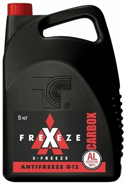 FELIX 430140009 Антифриз X-Freeze Red красный G12 -40°С 5кг ( прозрачная канистра)