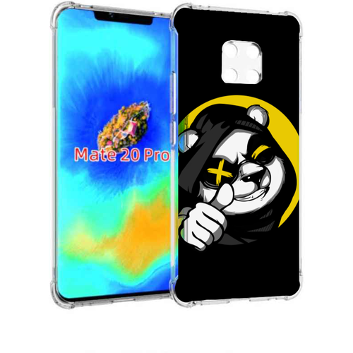 Чехол задняя панель накладка бампер MyPads крутая пандочка ок для Huawei Mate 20 Pro/Mate 20 RS 6.39