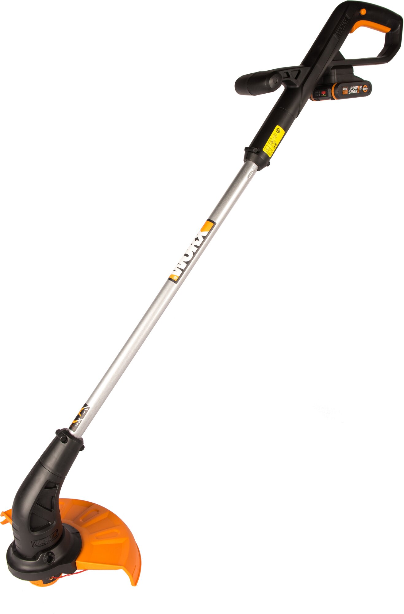 Триммер аккумуляторный WORX WG157E, 20В, 25 см, 1,5Ач х1, ЗУ