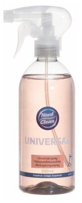 Универсальный очиститель-спрей 500 мл, с ароматом грейпфрут, Nord Clean - фотография № 1