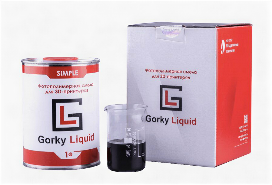 Фотополимерная смола Gorky Liquid Simple синяя 1 кг