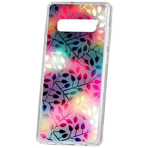 фото Чехол samsung s10 plus kruche print цветные листья кruче