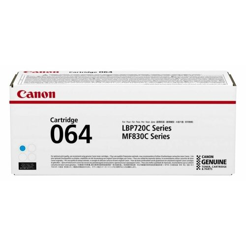 Canon 064C - 4935C001 картридж лазерный (Cartridge 064 C) голубой, 5000 стр, картридж canon c exv24 c 2448b002 9500 стр голубой