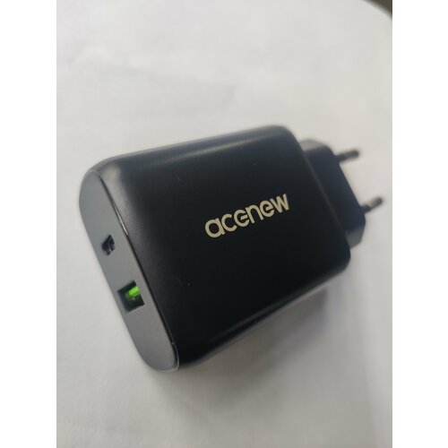 Сетевое зарядное устройство Acenew 30w USB (A+C) черное