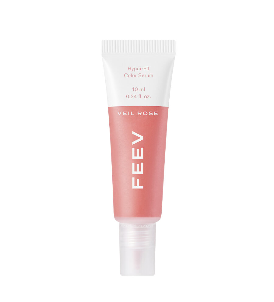 Цветная сыворотка-румяна в приглушённом оттенке розовых лепестков FEEV Hyper-Fit Color Serum Veil Rose Mini