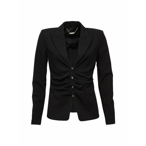 Пиджак LIU JO, средней длины, силуэт прилегающий, размер 46, черный