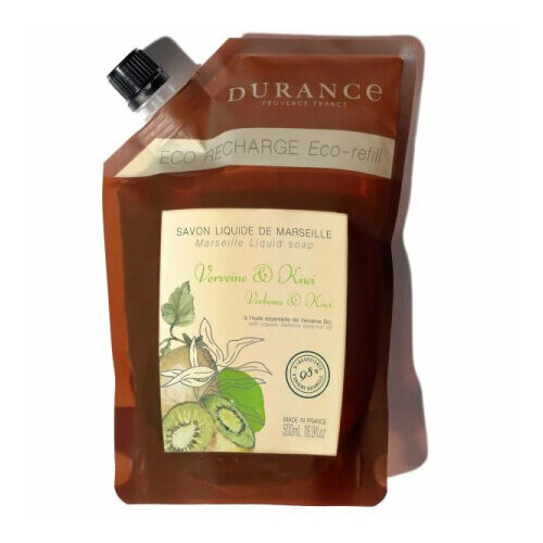 Durance / Марсельское мыло сменный блок Вербена и киви 500мл. / Verbena & Kiwi