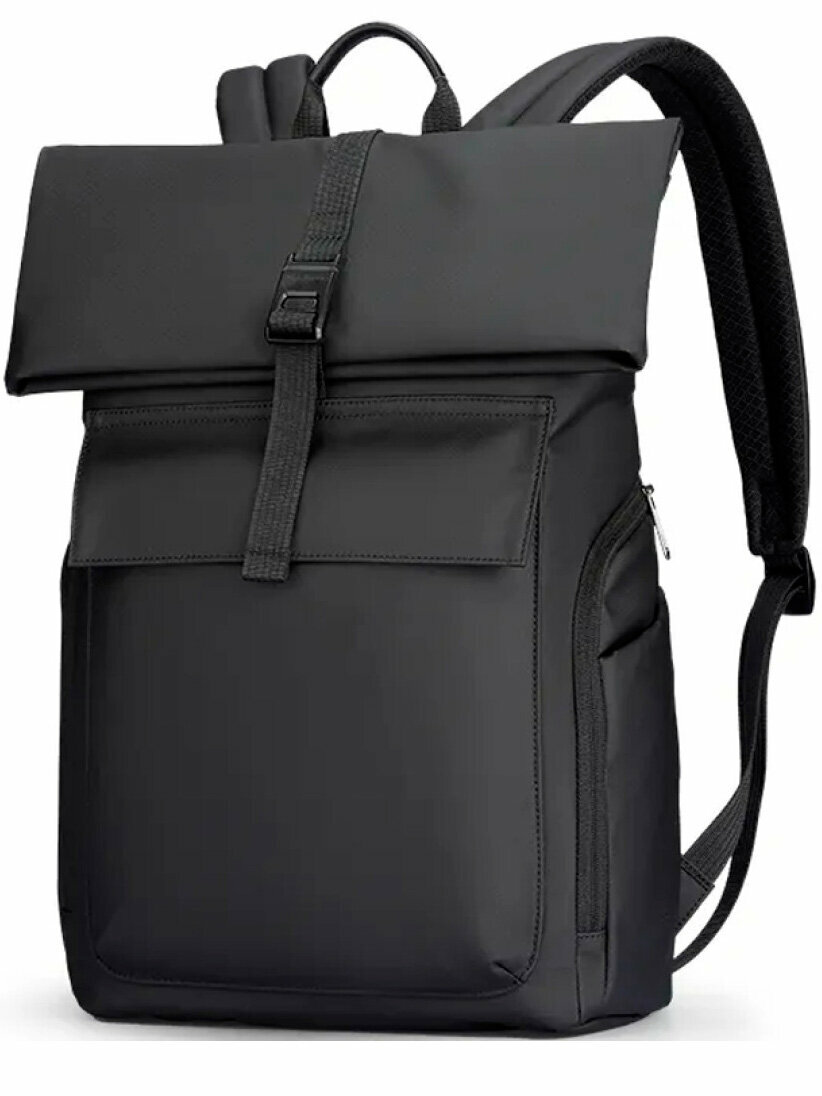 Рюкзак мужской городской дорожный 18л для ноутбука 15.6" Mark Ryden водонепроницаемый, с изменяемым объемом, для взрослых и подростков, цвет черный