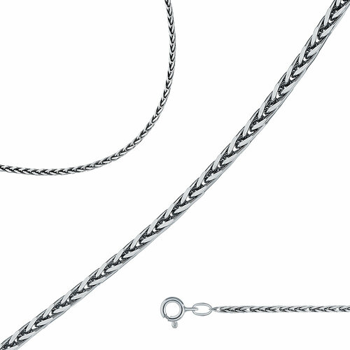 Цепь Яхонт, серебро, 925 проба, длина 35 см, средний вес 3.44 г, серебряный