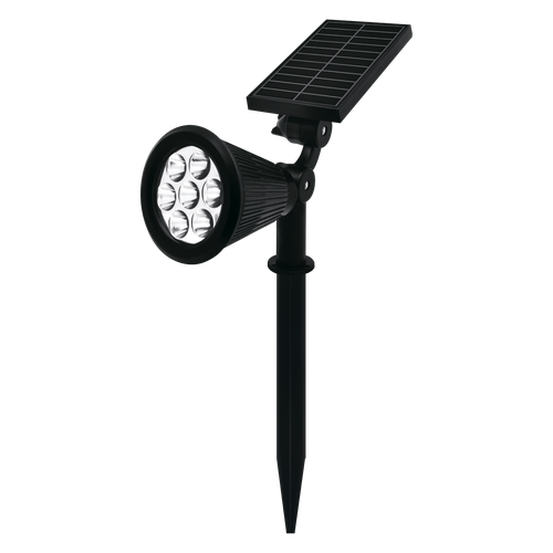Светильник светодиодный уличный Duwi Solar на солнечной батарее 1.5Вт 4000К P65 5 режимов датчик освещения черный