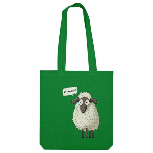 фото Сумка шоппер us basic, зеленый