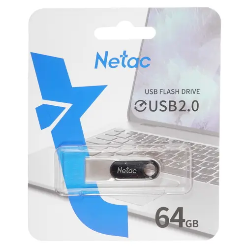 Флэш-диск Netac 64Gb USB2.0 U278 [NT03U278N-064G-20PN]