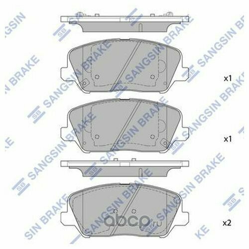 Колодки тормозные HYUNDAI i30/ELANTRA 11-/CEED R16 12- передние SP1720 Sangsin SP1720