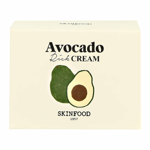 Крем для лица `SKINFOOD` AVOCADO RICH с экстрактом авокадо (питательный) 55 мл уход за лицом skinfood крем для лица avocado rich с экстрактом авокадо питательный