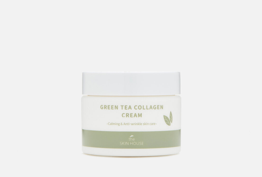 Успокаивающий крем на основе коллагена и экстракта зелёного чая The Skin House Green Tea Collagen / объём 50 мл