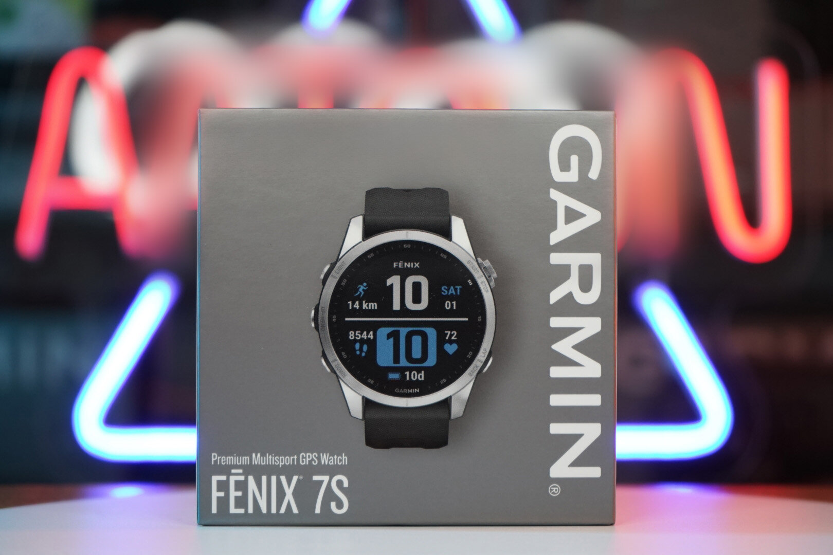 Garmin Fenix 7S - Silver with Graphite Band 010-02539-00