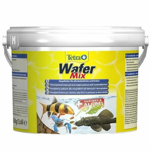 Корм Tetra Wafer Mix чипсы для всех донных рыб, 3,6 л