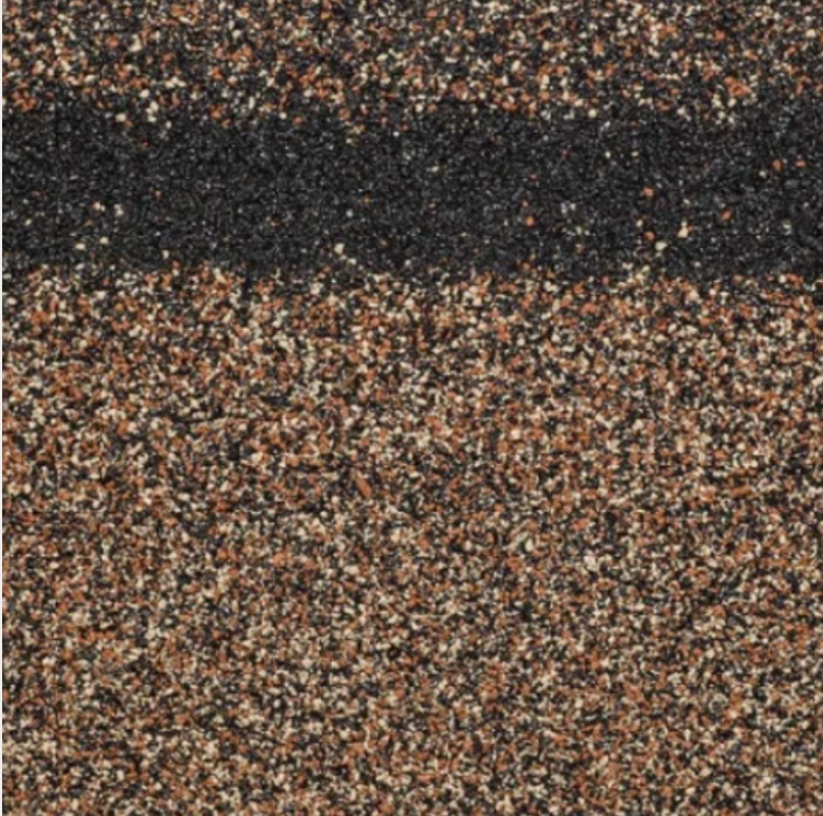 фото Коньково-карнизовая черепица "технониколь" - бронзовый микс 5кв. м