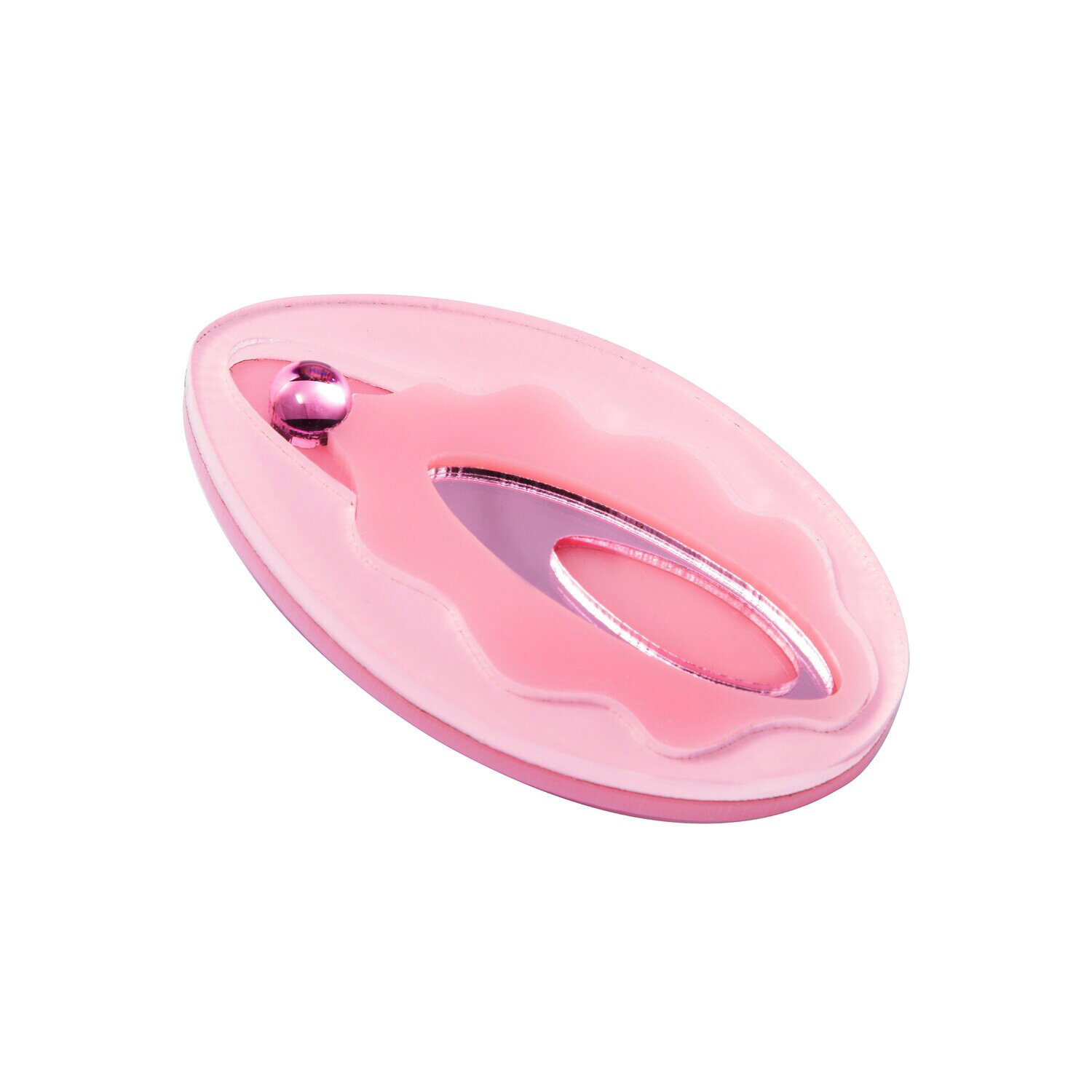 Брошь MONOLAMA, розовый — фото 1