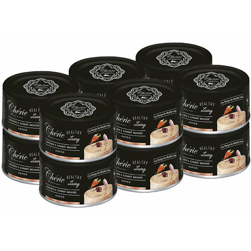 PETTRIC CHERIE HEALTHY LIVING CHICKEN & CARROT MOUSSE для взр кош мусс с курицей и морковью бан 80гр 80 гр х 12 шт