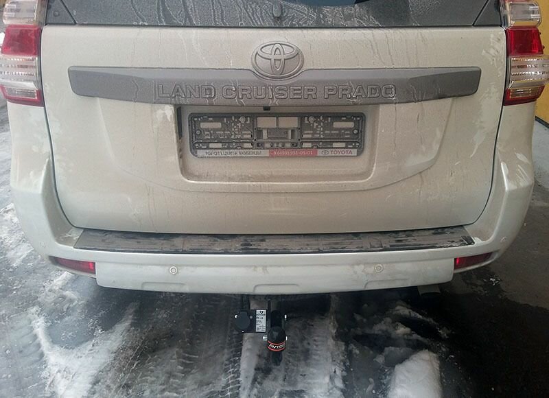 Фаркоп AvtoS на Toyota Land Cruiser 150, 120 2003-, тип крюка "A", г/в.н. 2800/130кг, - фото №3