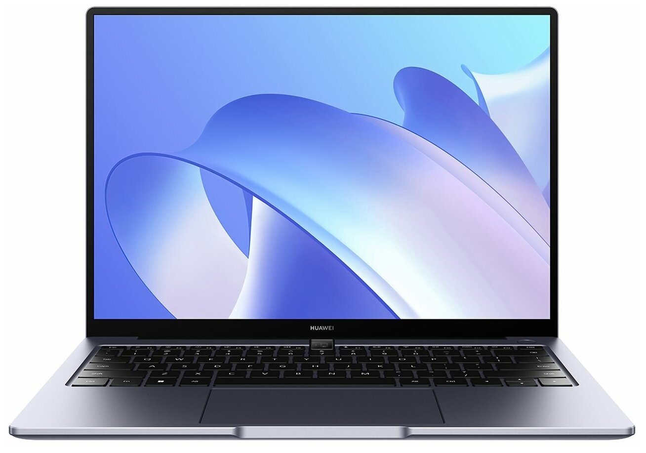 Ноутбук 14" IPS QHD Huawei MateBook KLVF-X gray (Core i5 1240P/16Gb/512Gb SSD/VGA int/W11) (53013PET)