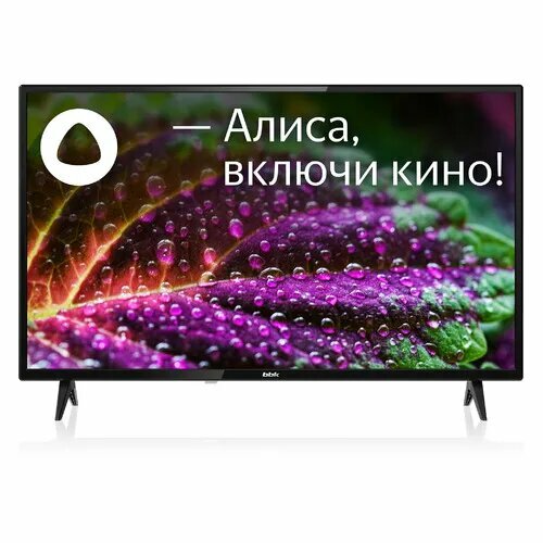 32 Телевизор BBK 32LEX-7249TS2C B HD черный смарт ТВ YaOS 45180₽