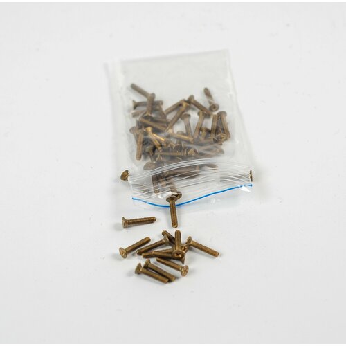 Винт DIN 965 М 2х10 , латунь , 50 шт.