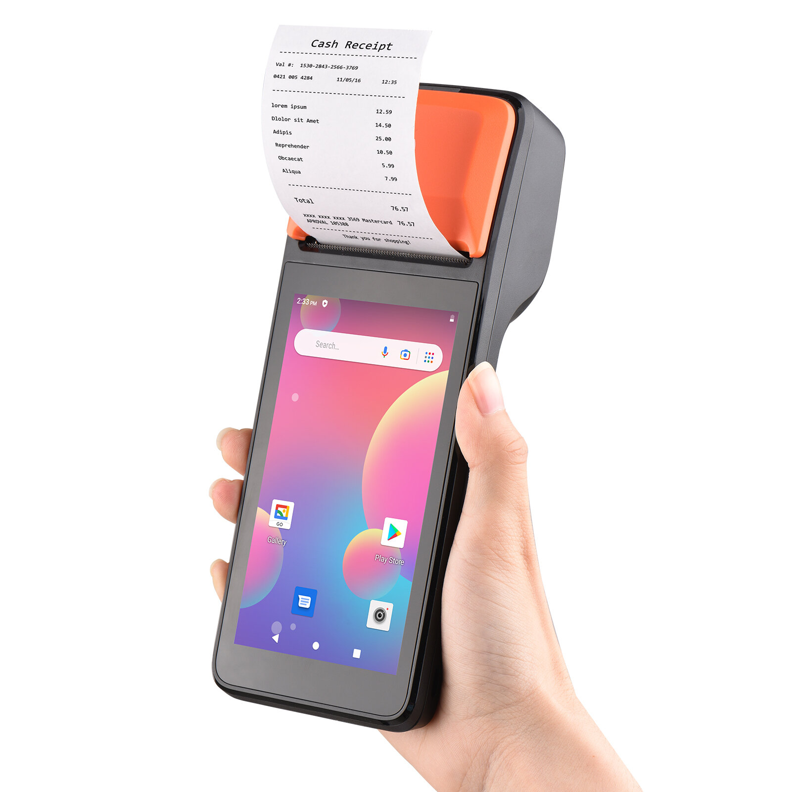 Портативный 3G POS-принтер чеков Android 8.1 Сканер штрих-кода 1D/2D Поддержка