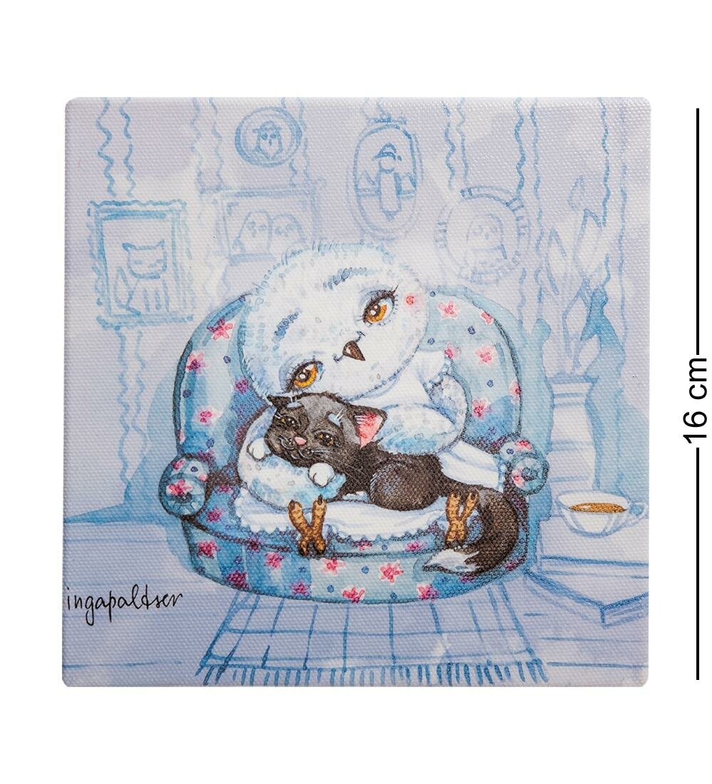 Жикле Любимый котик 16х16 A2140307 Sunpreeze  Холст  дерево