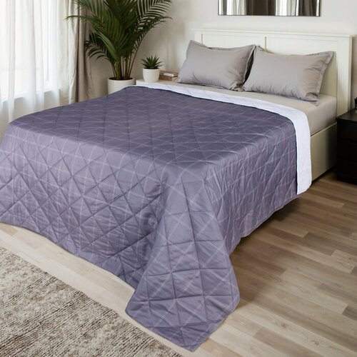 фото Покрывало lovelife евро макси cage: grey 240*210±5см, микрофайбер, 100% п/э