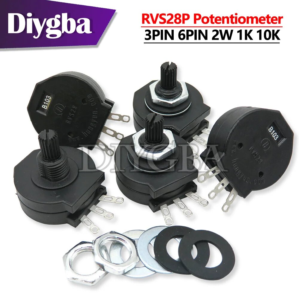 Сварочные потенциометры RVS28P, 3PIN 1K