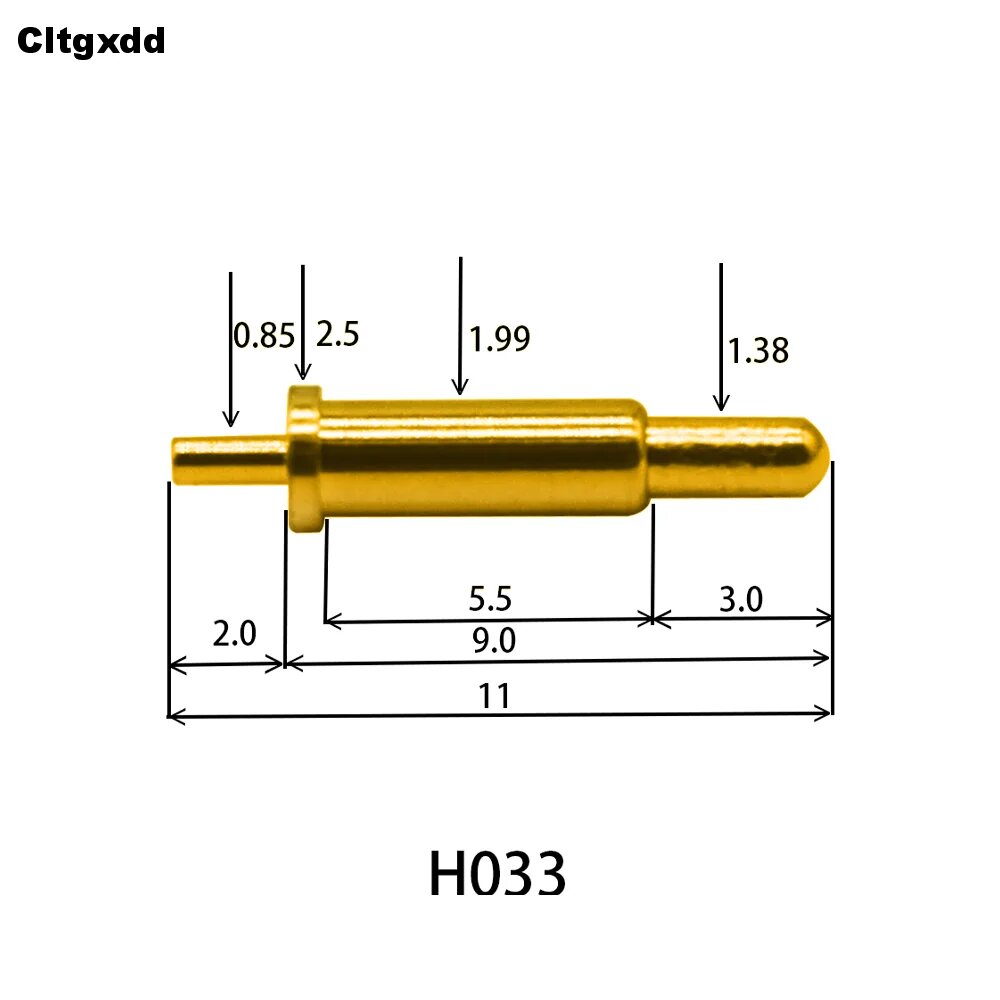 5 шт, пружинный контактный разъем Pogo, контактный SMD игольчатый PCB 2 3 4 5 6 7 8 9 10 12 14 мм тестовый зонд H021 - H040, H033, 5PCS