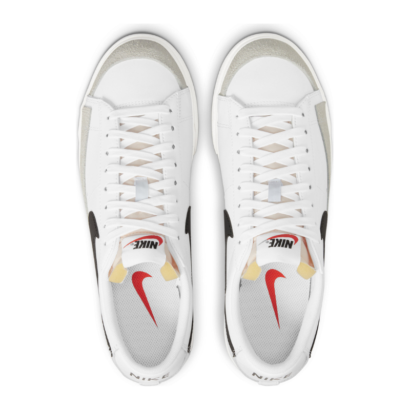 Кроссовки NIKE Blazer Low Platform, размер 7.5us 38.5eu 24.5cm, white black — фото 1