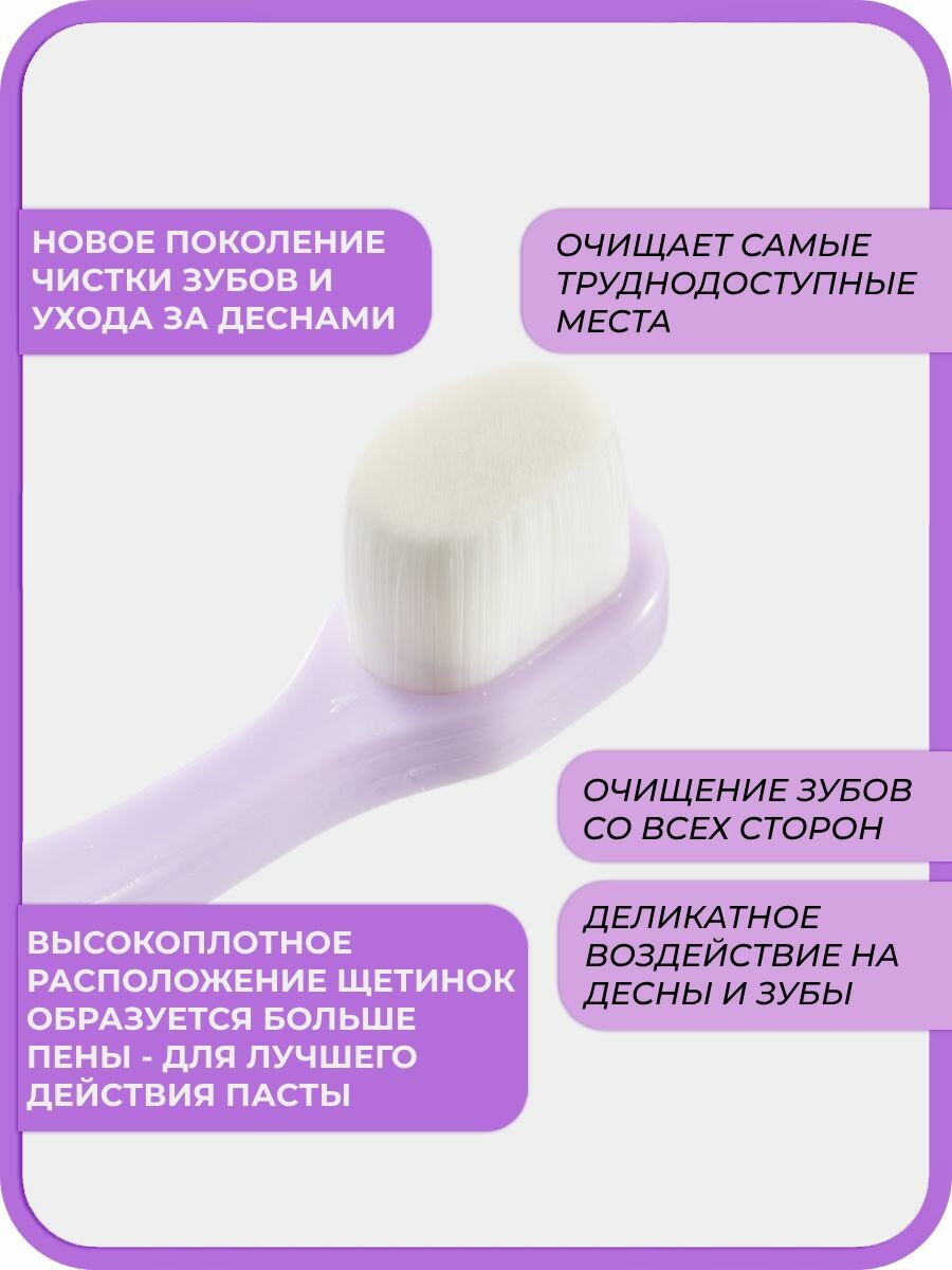 Изображение Щетка зубная "Чистый зуб CLASSIC", для детей, мягкая, 10000 щетинок