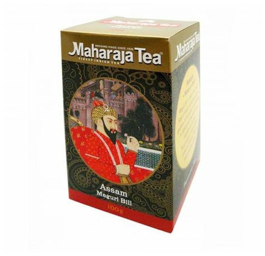 Чай Ассам Assam черный байховый Магури Билл Maharaja TeaSweets 100г/безопасное применение