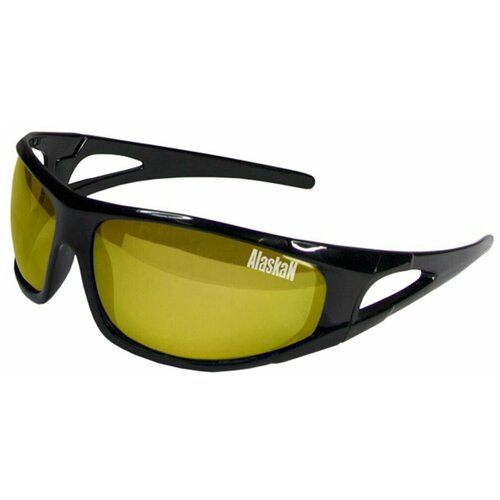Солнцезащитные очки Alaskan, черный, желтый