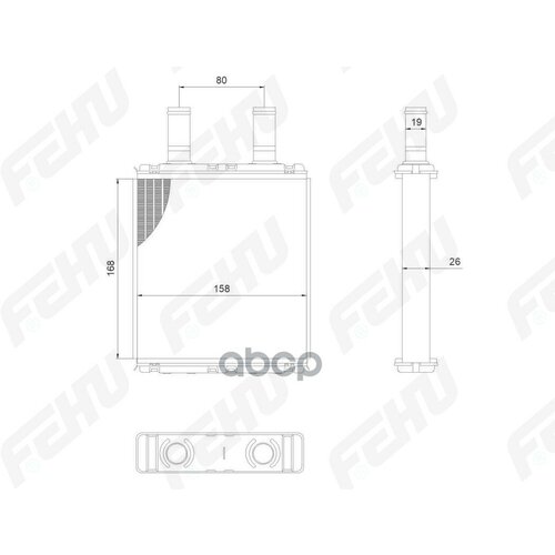 Радиатор Отопителя Для Vaz 2170-72 Priora A/C Halla FEHU арт. frh1101