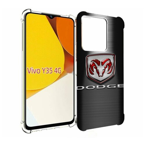 Чехол MyPads dodge додж 1 мужской для Vivo Y35 4G 2022 / Vivo Y22 задняя-панель-накладка-бампер