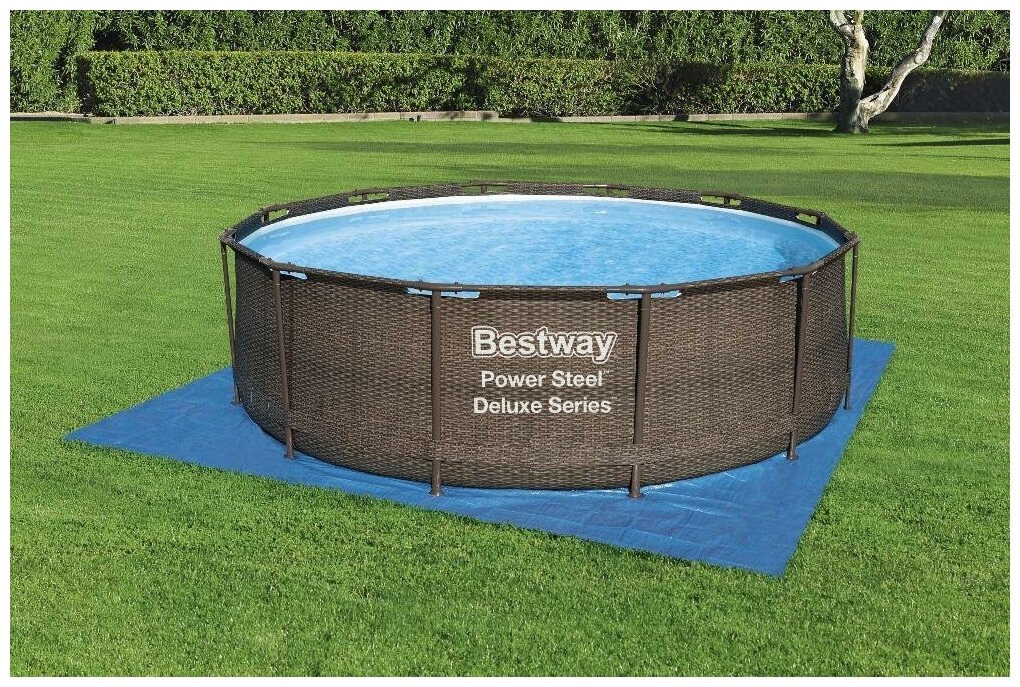 Подстилка для круглых бассейнов, 396 х 396 см, 58002 Bestway - фотография № 4