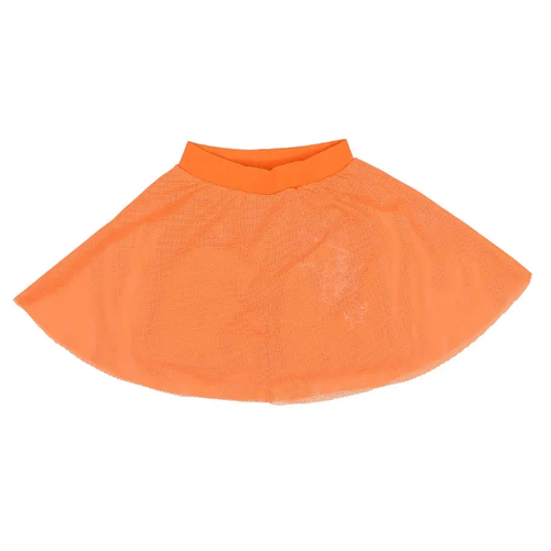 фото Юбка-шорты белый слон, пояс на резинке, размер 98, оранжевый