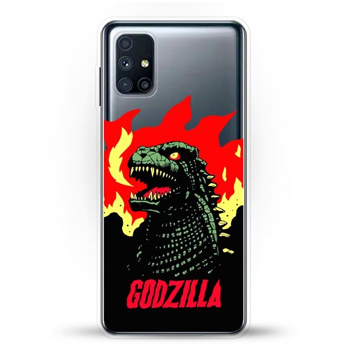 фото Силиконовый чехол годзила на samsung galaxy m51 andy & paul
